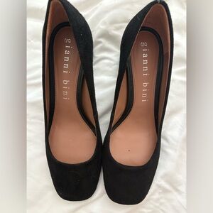 Gianni Bini Black Suede Heels